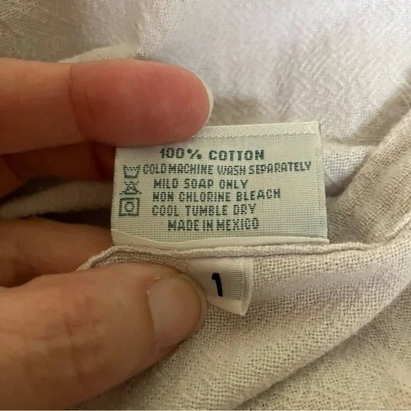 Oh My Gauze! 100% Cotton Light Grey Skirt Size Small/Medium - Picture 4 of 6